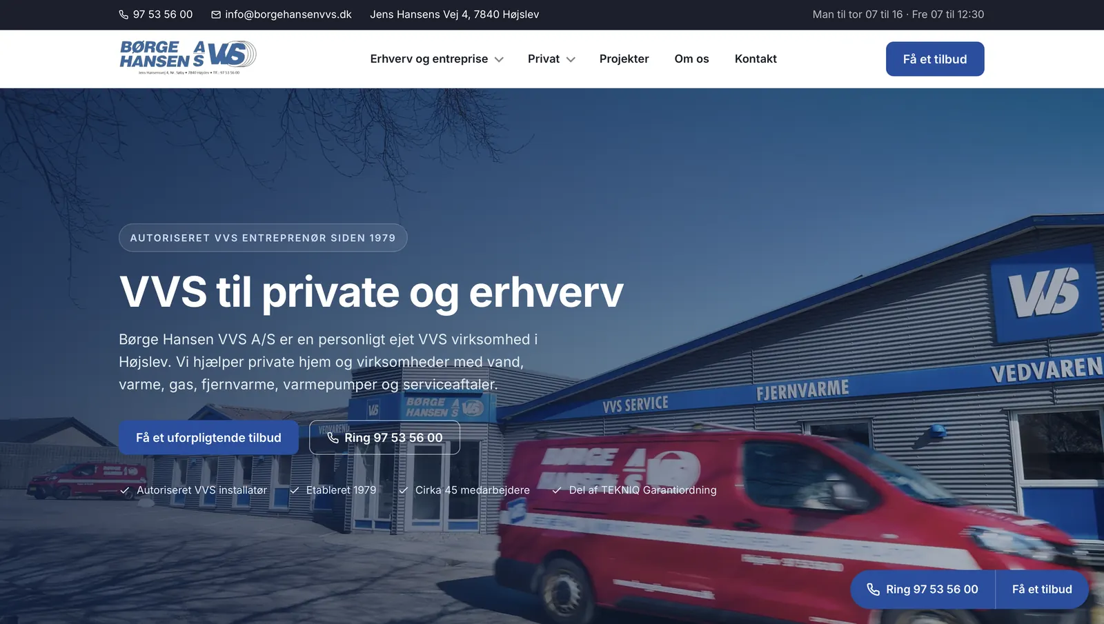 Billede fra Børge Hansen A/S VVS
