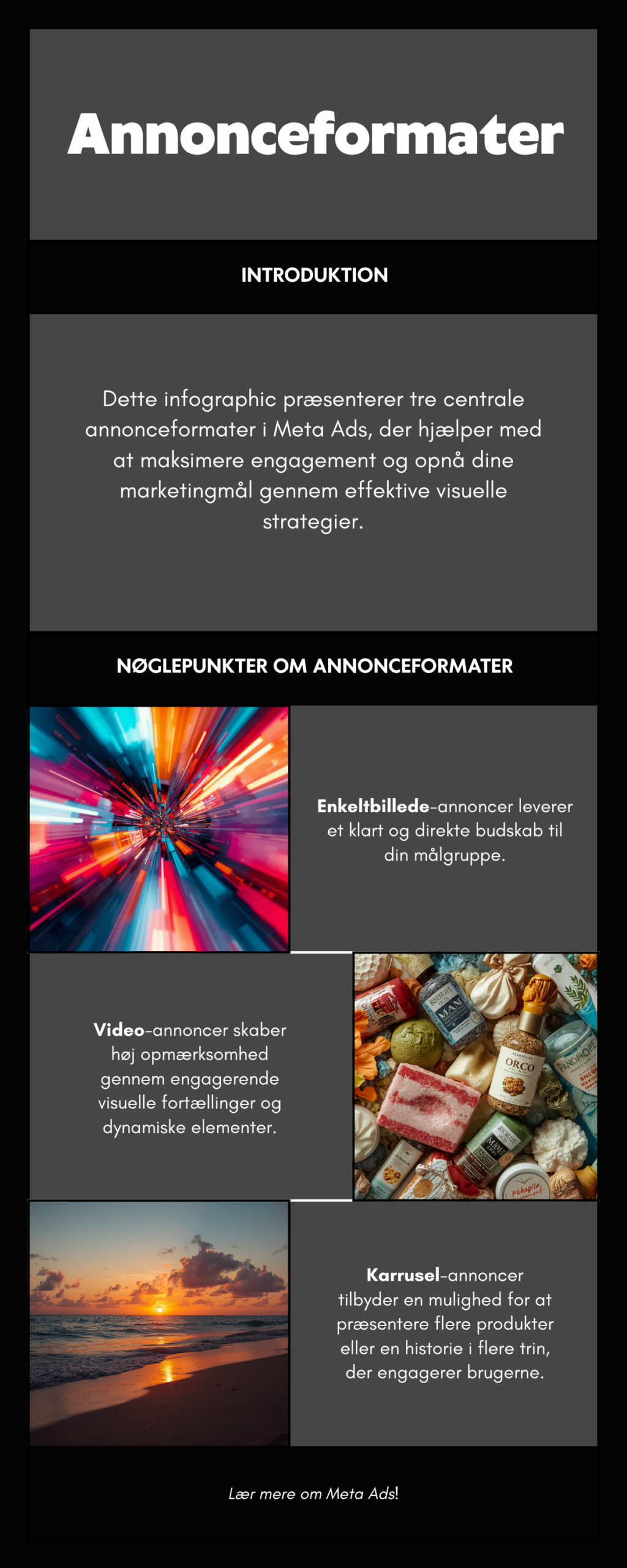 Oversigt over annonceformater i Meta Ads