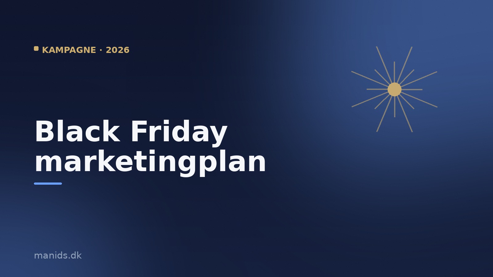Black Friday 2026: marketingplanen der maksimerer salget
