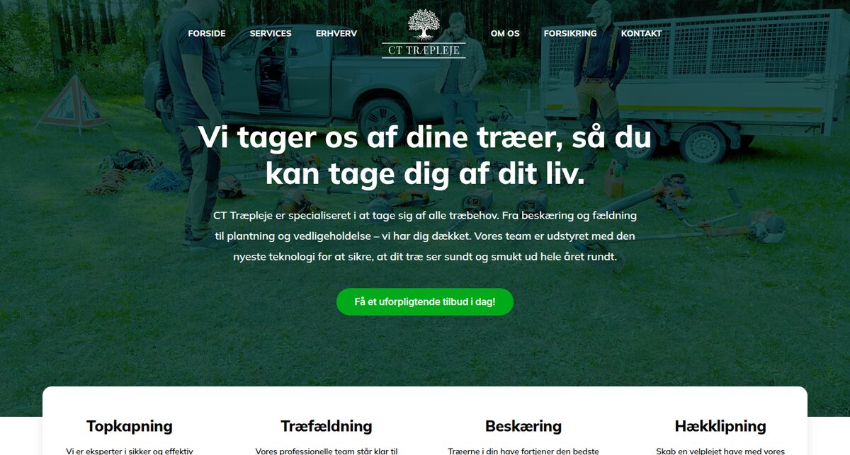 Billede fra CT Træpleje